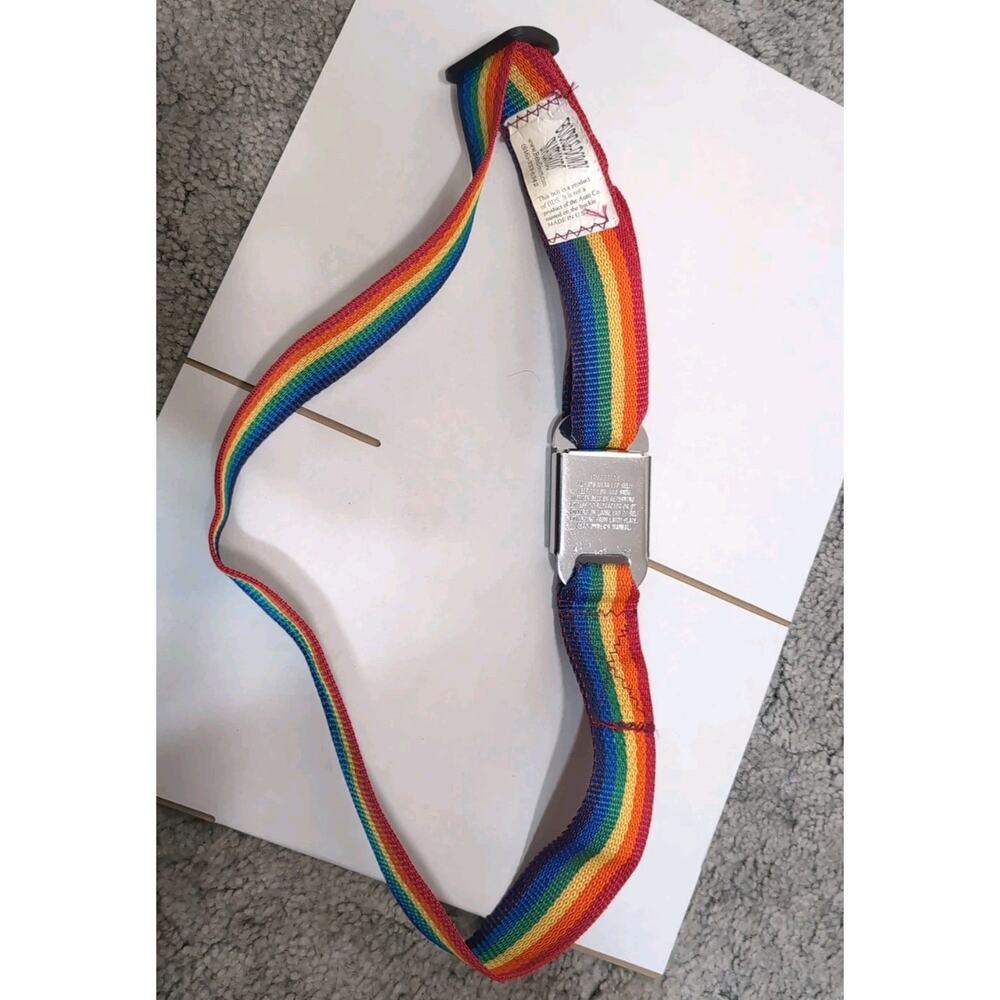 Buckle-Down Skategoods GM Official License Product Adjustable Belt Rainbow Y2K - Picture 2 of 5